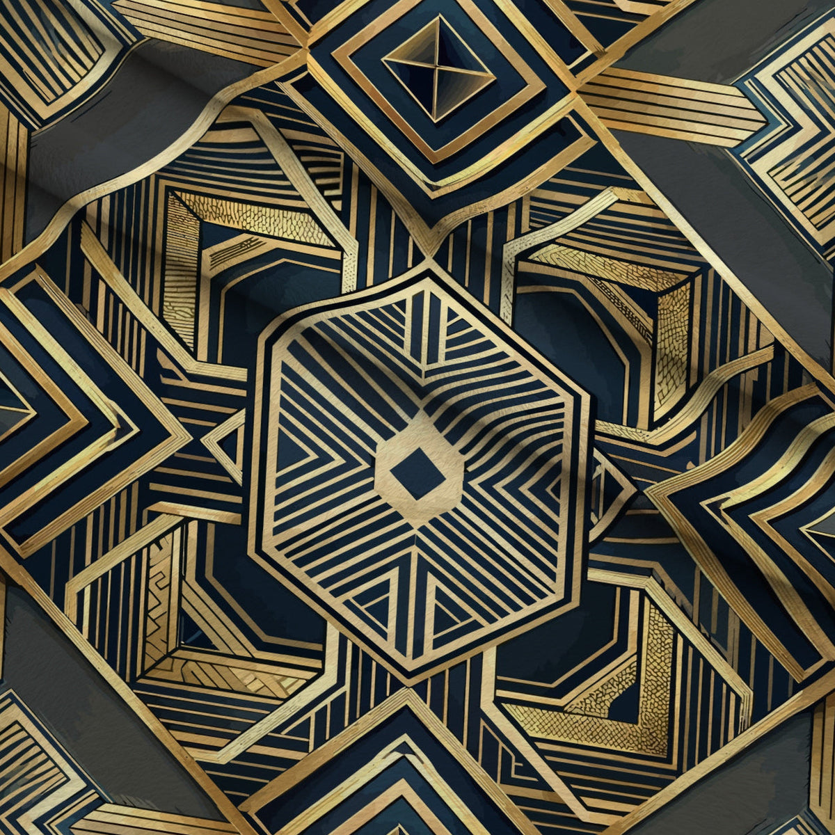 Gilded Gatsby Pattern 34 Fleece Fabric — fleece fabric folded close-up preview (mv-fleece-v1:lying)