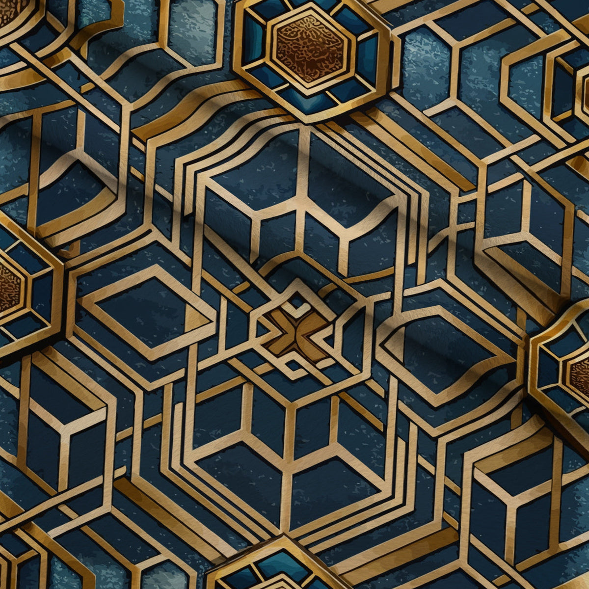 Gilded Gatsby Pattern 35 Fleece Fabric — fleece fabric folded close-up preview (mv-fleece-v1:lying)