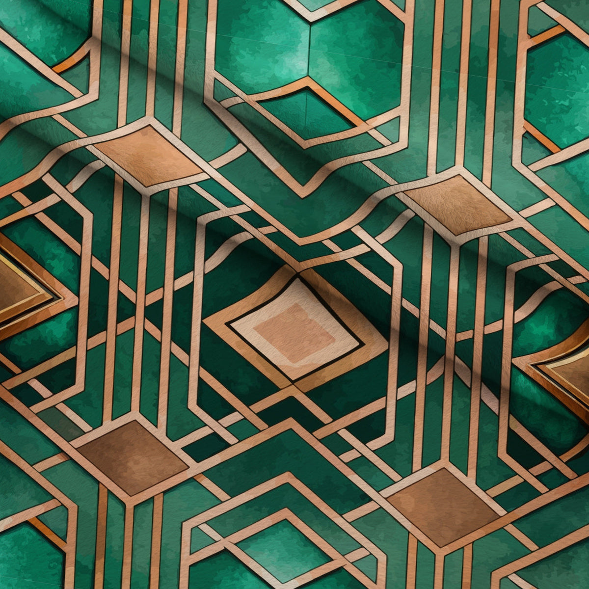 Gilded Gatsby Pattern 36 Fleece Fabric — fleece fabric folded close-up preview (mv-fleece-v1:lying)
