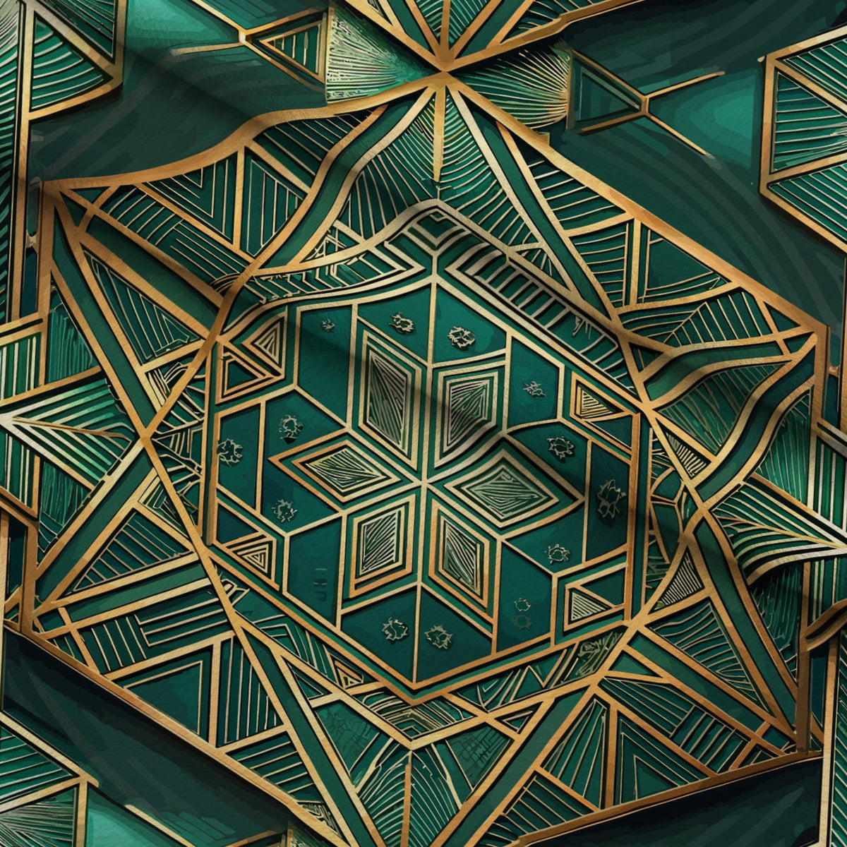 Gilded Gatsby Pattern 37 Fleece Fabric — fleece fabric folded close-up preview (mv-fleece-v1:lying)