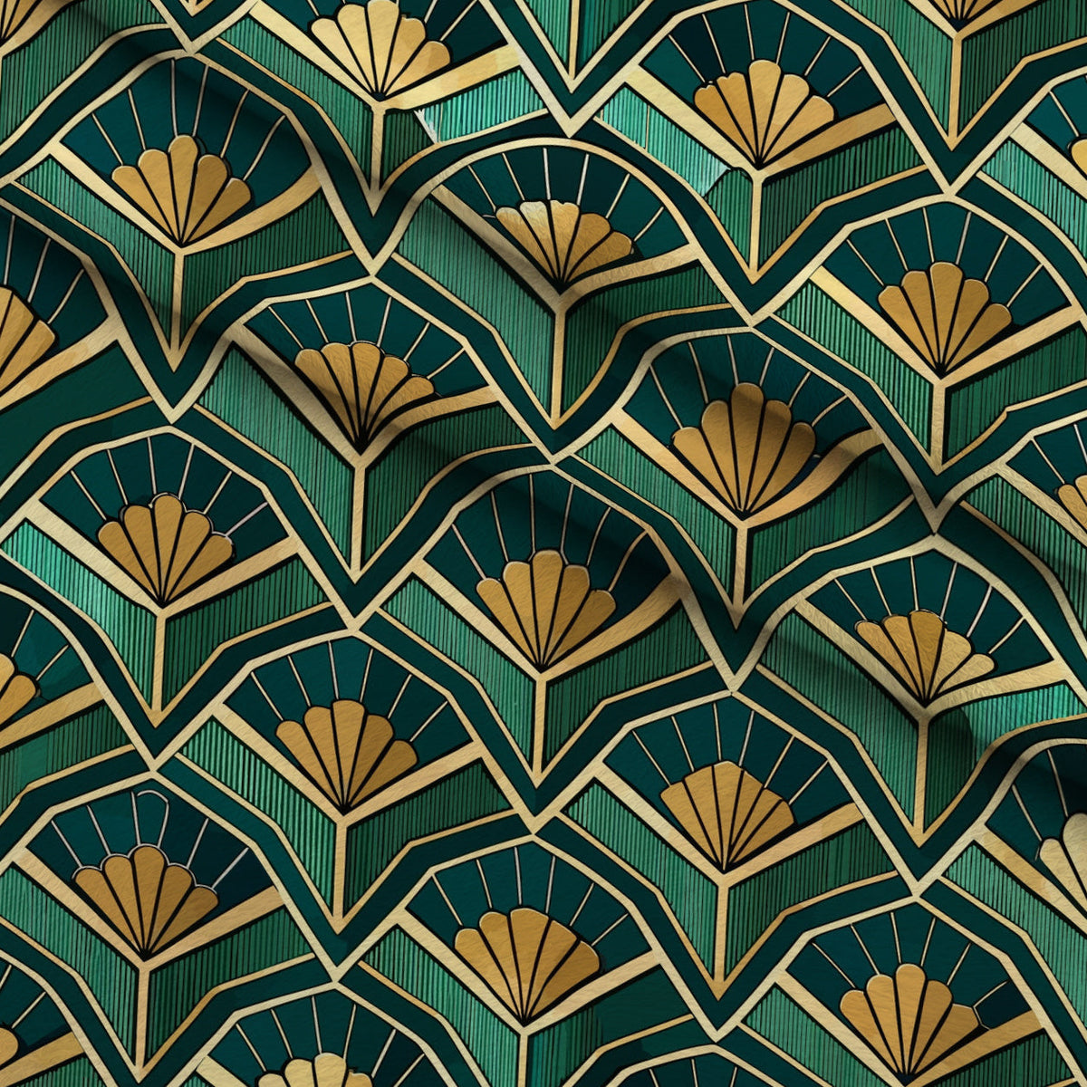 Gilded Gatsby Pattern 44 Fleece Fabric — fleece fabric folded close-up preview (mv-fleece-v1:lying)