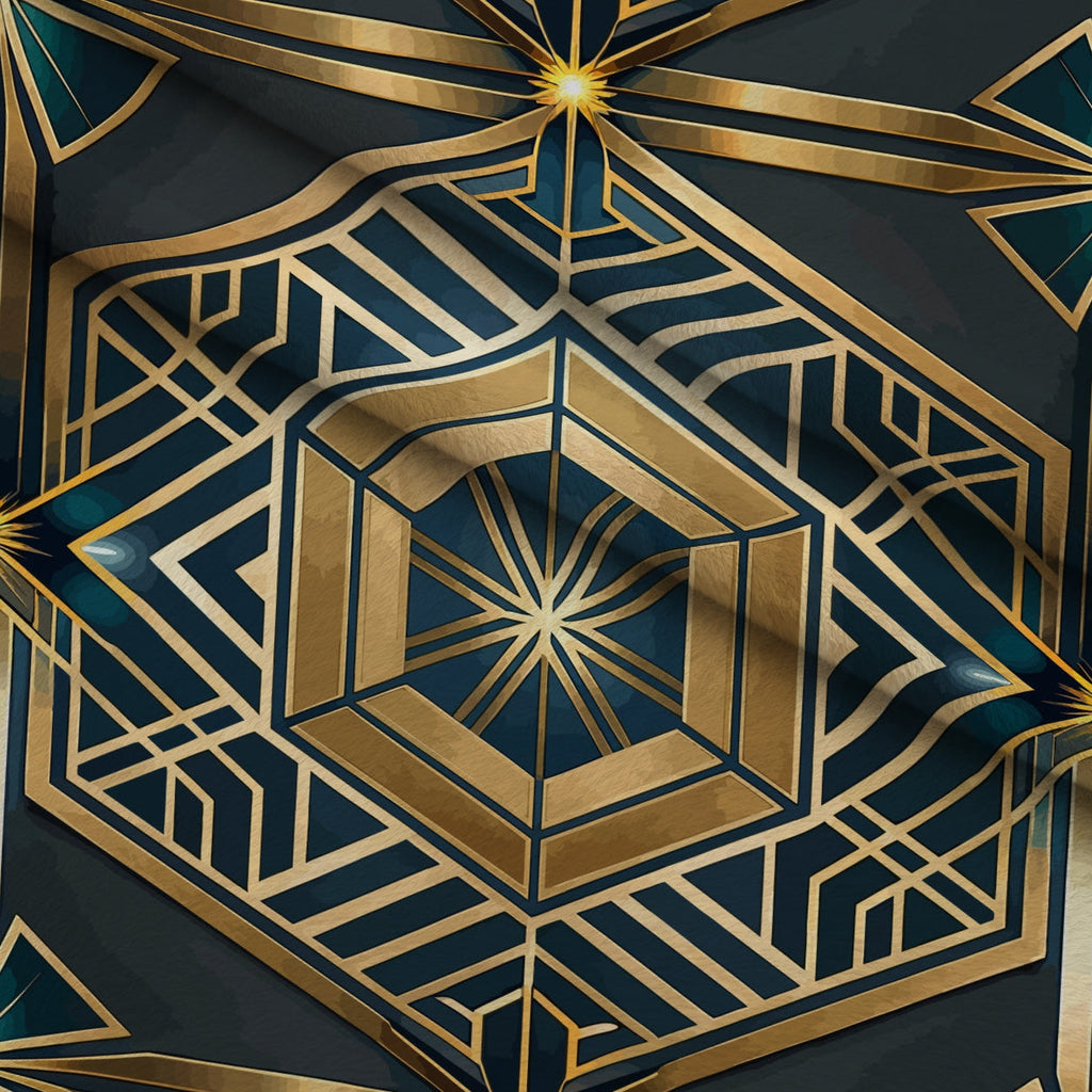 Gilded Gatsby Pattern 47 Fleece Fabric — fleece fabric folded close-up preview (mv-fleece-v1:lying)