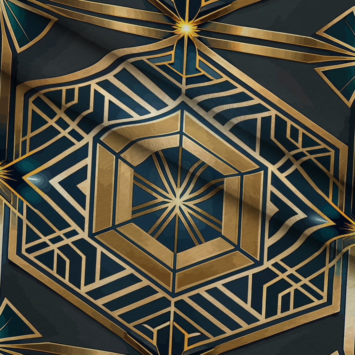 Gilded Gatsby Pattern 47 Fleece Fabric — fleece fabric folded close-up preview (mv-fleece-v1:lying)