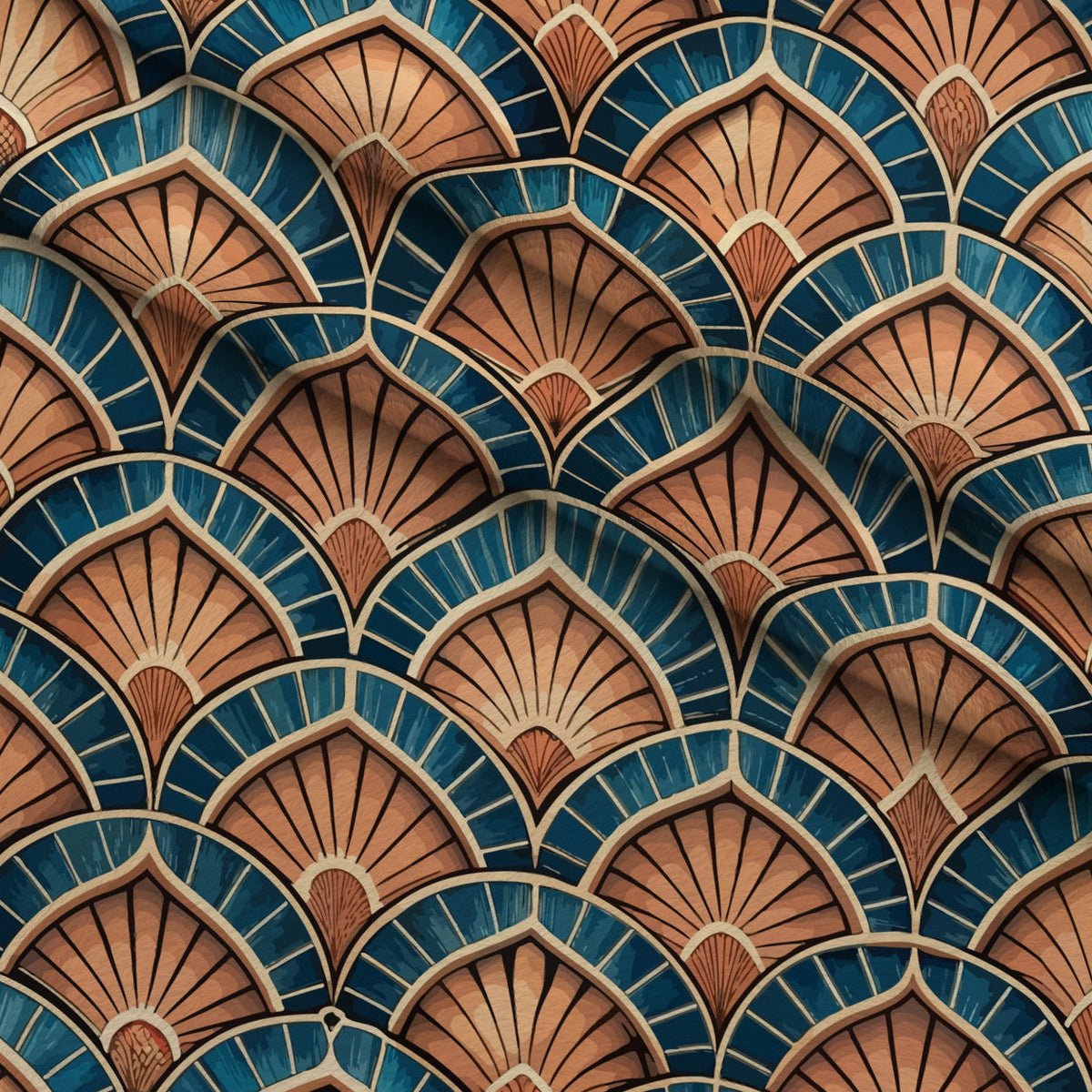 Gilded Gatsby Pattern 5 Fleece Fabric — fleece fabric folded close-up preview (mv-fleece-v1:lying)