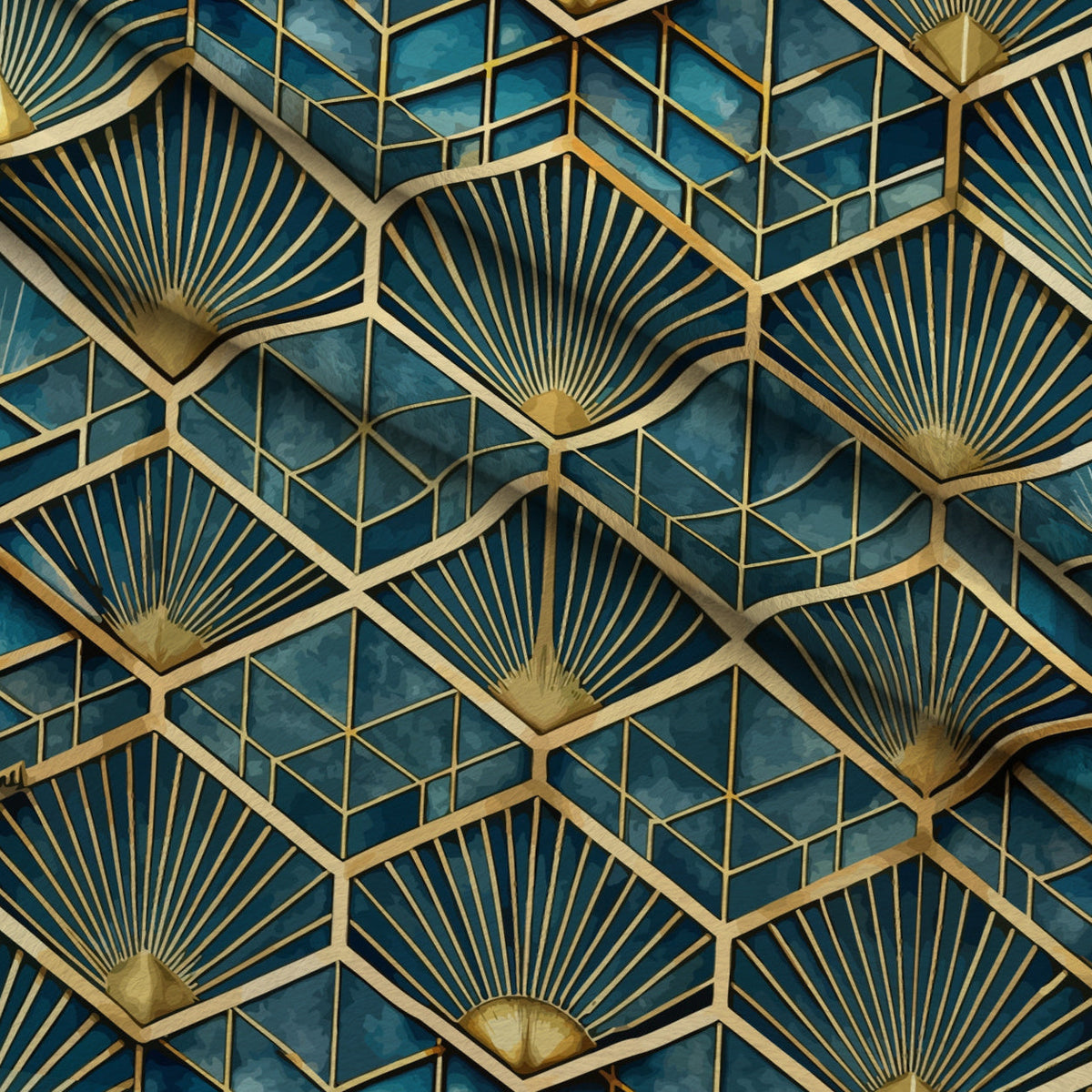Gilded Gatsby Pattern 7 Fleece Fabric — fleece fabric folded close-up preview (mv-fleece-v1:lying)