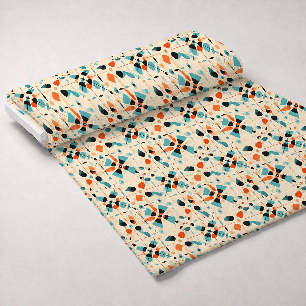 Gilded Gears Pattern 22 Fleece Fabric — fleece fabric unrolled bolt preview (mv-fleece-v1:bolt)
