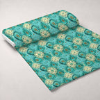 Gilded Gears Pattern 24 Fleece Fabric — fleece fabric unrolled bolt preview (mv-fleece-v1:bolt)
