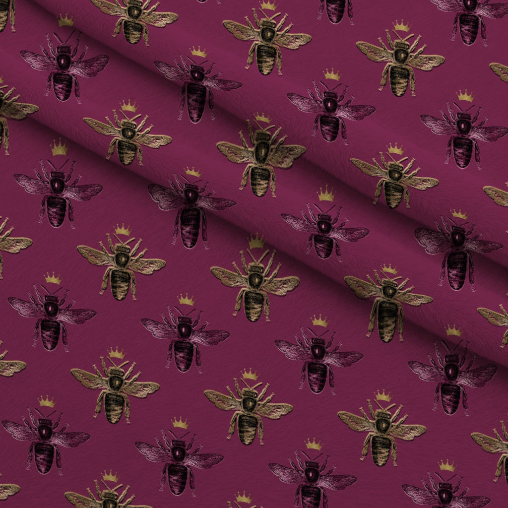 Gilded Hive Pattern 12 Fleece Fabric — fleece fabric folded close-up preview (mv-fleece-v1:lying)