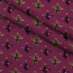 Gilded Hive Pattern 12 Fleece Fabric — fleece fabric folded close-up preview (mv-fleece-v1:lying)
