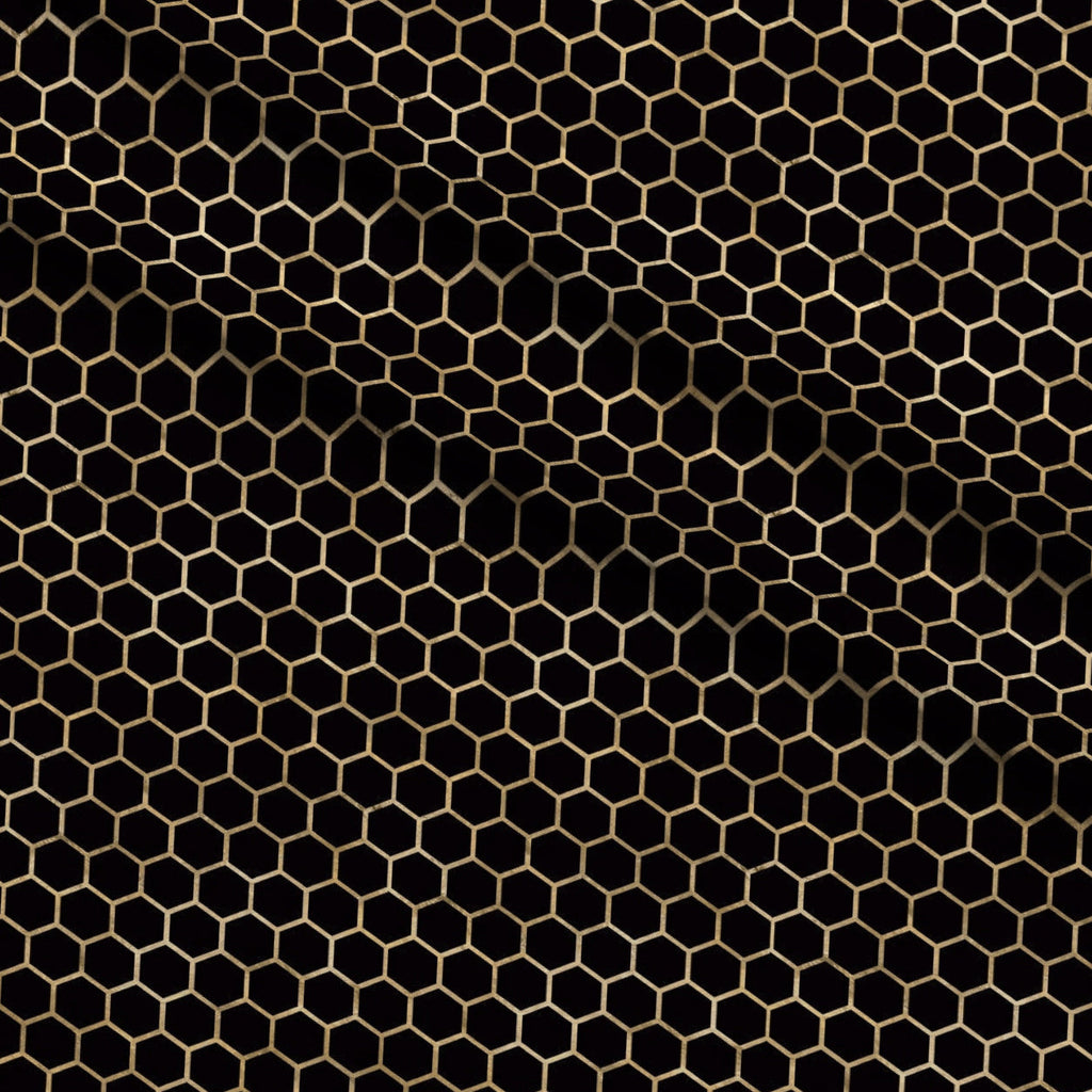 Gilded Hive Pattern 13 Fleece Fabric — fleece fabric folded close-up preview (mv-fleece-v1:lying)