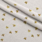 Gilded Hive Pattern 16 Fleece Fabric — fleece fabric folded close-up preview (mv-fleece-v1:lying)