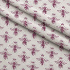 Gilded Hive Pattern 18 Fleece Fabric — fleece fabric folded close-up preview (mv-fleece-v1:lying)