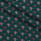 Gilded Hive Pattern 4 Fleece Fabric — fleece fabric folded close-up preview (mv-fleece-v1:lying)