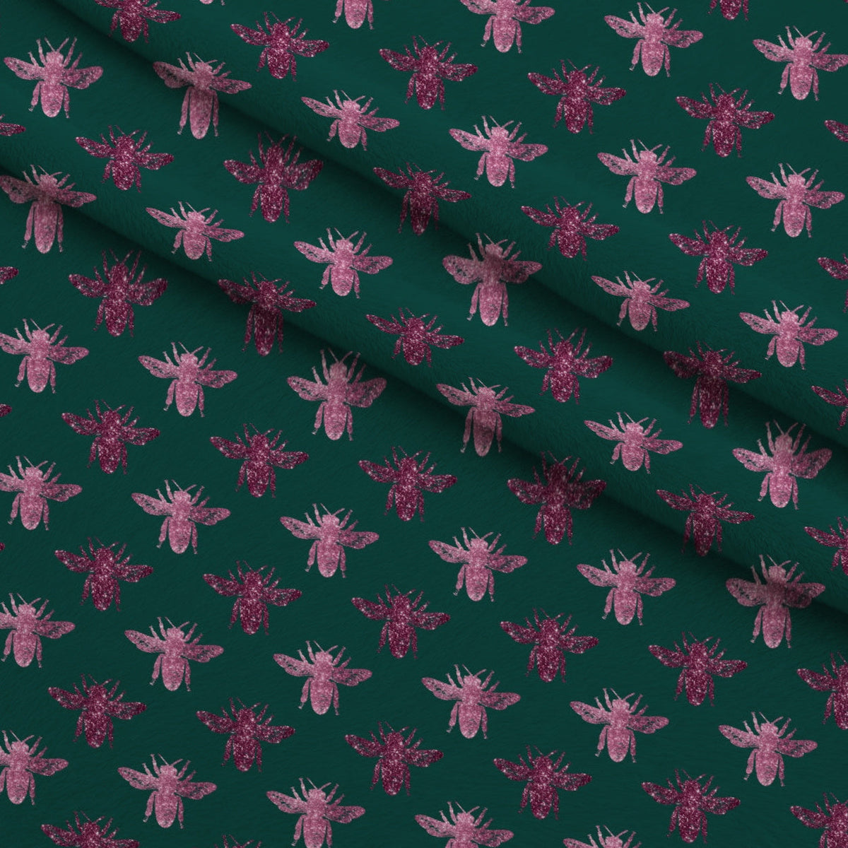 Gilded Hive Pattern 4 Fleece Fabric — fleece fabric folded close-up preview (mv-fleece-v1:lying)