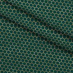 Gilded Hive Pattern 5 Fleece Fabric — fleece fabric folded close-up preview (mv-fleece-v1:lying)