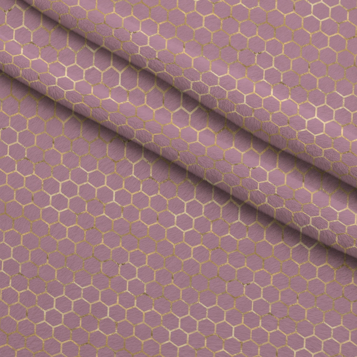 Gilded Hive Pattern 7 Fleece Fabric — fleece fabric folded close-up preview (mv-fleece-v1:lying)