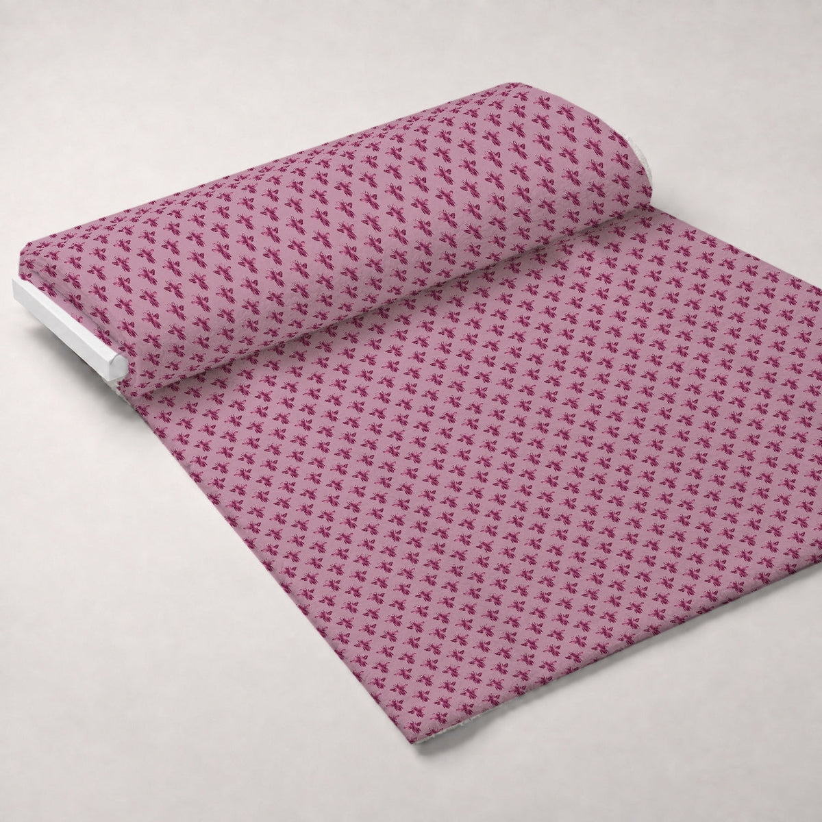 Gilded Hive Pattern 8 Fleece Fabric — fleece fabric unrolled bolt preview (mv-fleece-v1:bolt)