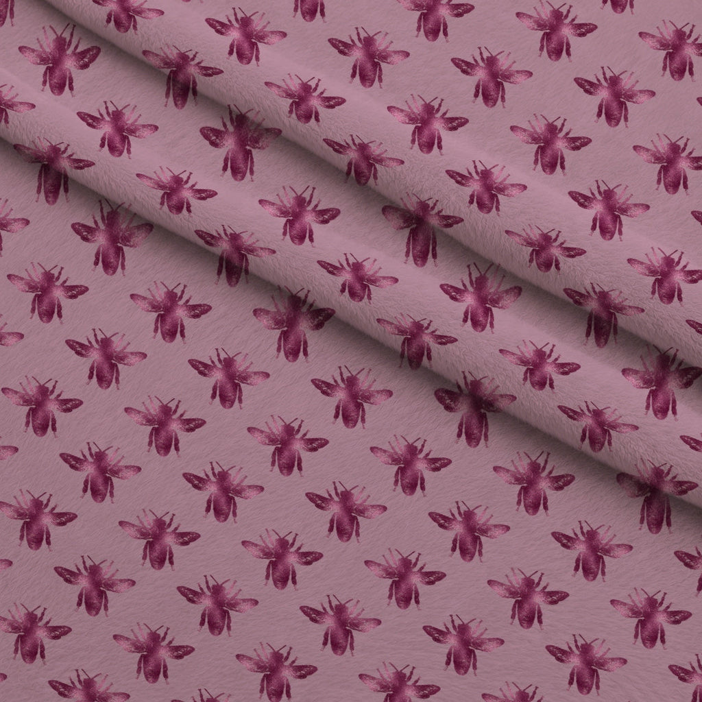 Gilded Hive Pattern 8 Fleece Fabric — fleece fabric folded close-up preview (mv-fleece-v1:lying)