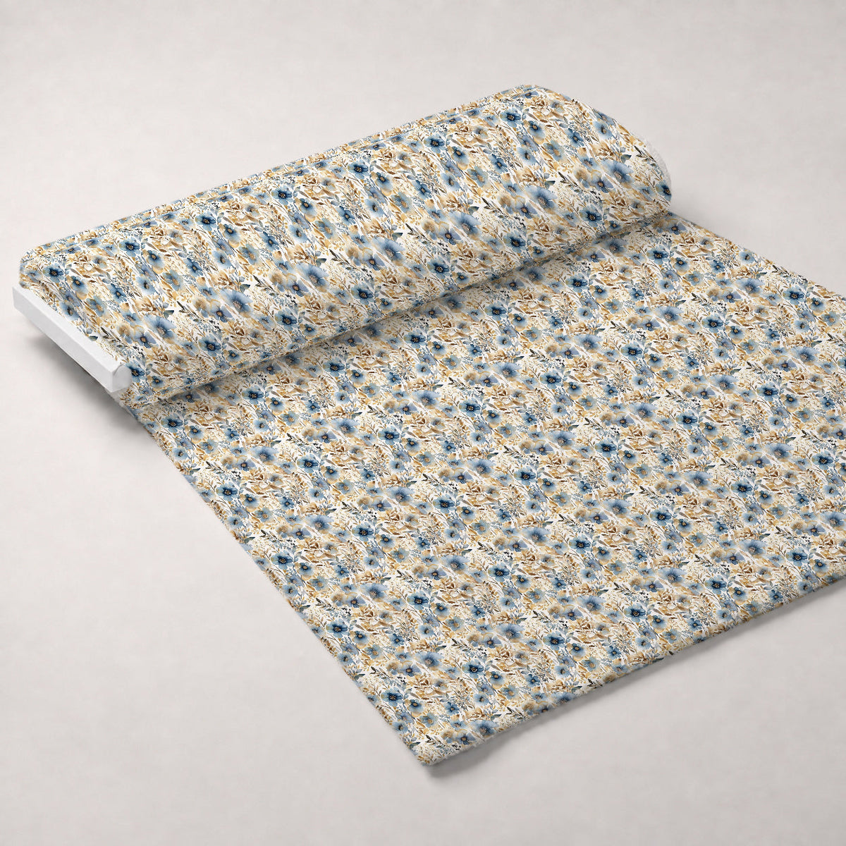 Gilded Indigo Pattern 1 Fleece Fabric — fleece fabric unrolled bolt preview (mv-fleece-v1:bolt)