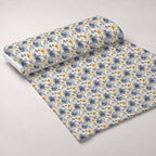 Gilded Indigo Pattern 2 Fleece Fabric — fleece fabric unrolled bolt preview (mv-fleece-v1:bolt)