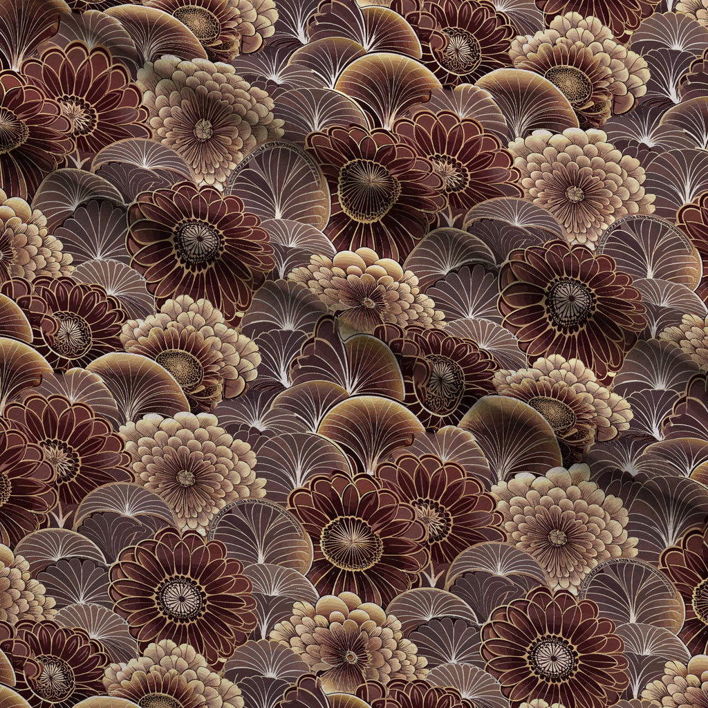 Gilded Jade Blooms Pattern 12 Fleece Fabric — fleece fabric folded close-up preview (mv-fleece-v1:lying)