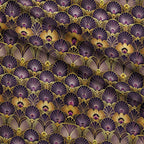 Gilded Jade Blooms Pattern 30 Fleece Fabric — fleece fabric folded close-up preview (mv-fleece-v1:lying)