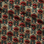 Gilded Jade Blooms Pattern 50 Fleece Fabric — fleece fabric folded close-up preview (mv-fleece-v1:lying)