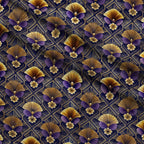 Gilded Jade Blooms Pattern 54 Fleece Fabric — fleece fabric folded close-up preview (mv-fleece-v1:lying)