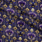 Gilded Jade Blooms Pattern 55 Fleece Fabric — fleece fabric folded close-up preview (mv-fleece-v1:lying)