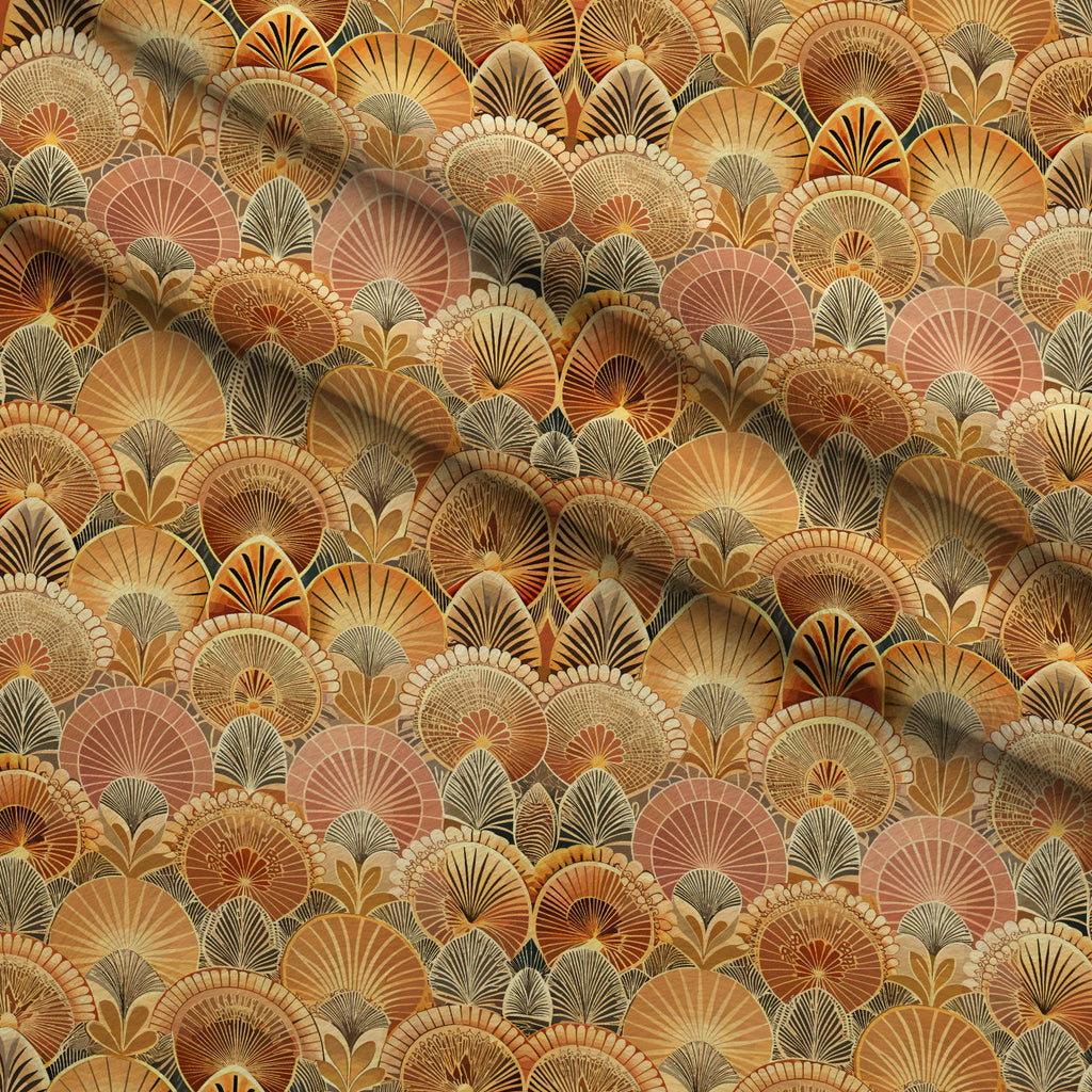 Gilded Jade Blooms Pattern 64 Fleece Fabric — fleece fabric folded close-up preview (mv-fleece-v1:lying)