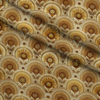 Gilded Jade Blooms Pattern 67 Fleece Fabric — fleece fabric folded close-up preview (mv-fleece-v1:lying)