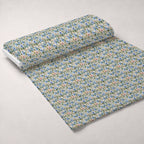 Gilded Jade Blooms Pattern 70 Fleece Fabric — fleece fabric unrolled bolt preview (mv-fleece-v1:bolt)