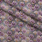 Gilded Jade Blooms Pattern 74 Fleece Fabric — fleece fabric folded close-up preview (mv-fleece-v1:lying)