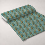 Gilded Lace Script Pattern 3 Fleece Fabric — fleece fabric unrolled bolt preview (mv-fleece-v1:bolt)