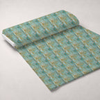 Gilded Lace Script Pattern 5 Fleece Fabric — fleece fabric unrolled bolt preview (mv-fleece-v1:bolt)