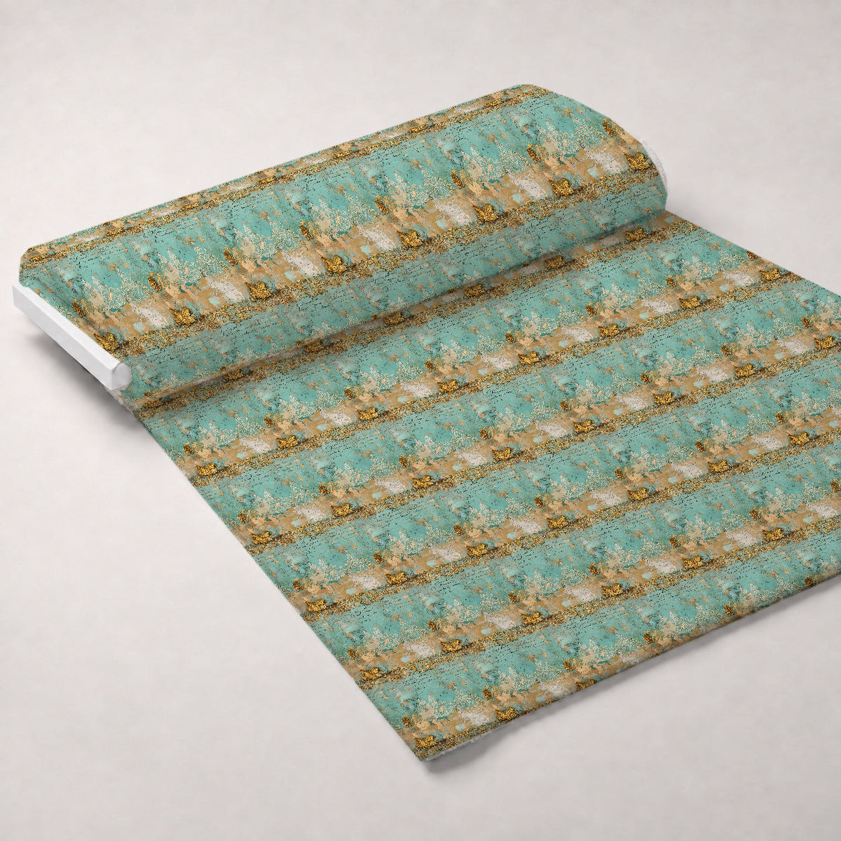 Gilded Lace Script Pattern 6 Fleece Fabric — fleece fabric unrolled bolt preview (mv-fleece-v1:bolt)