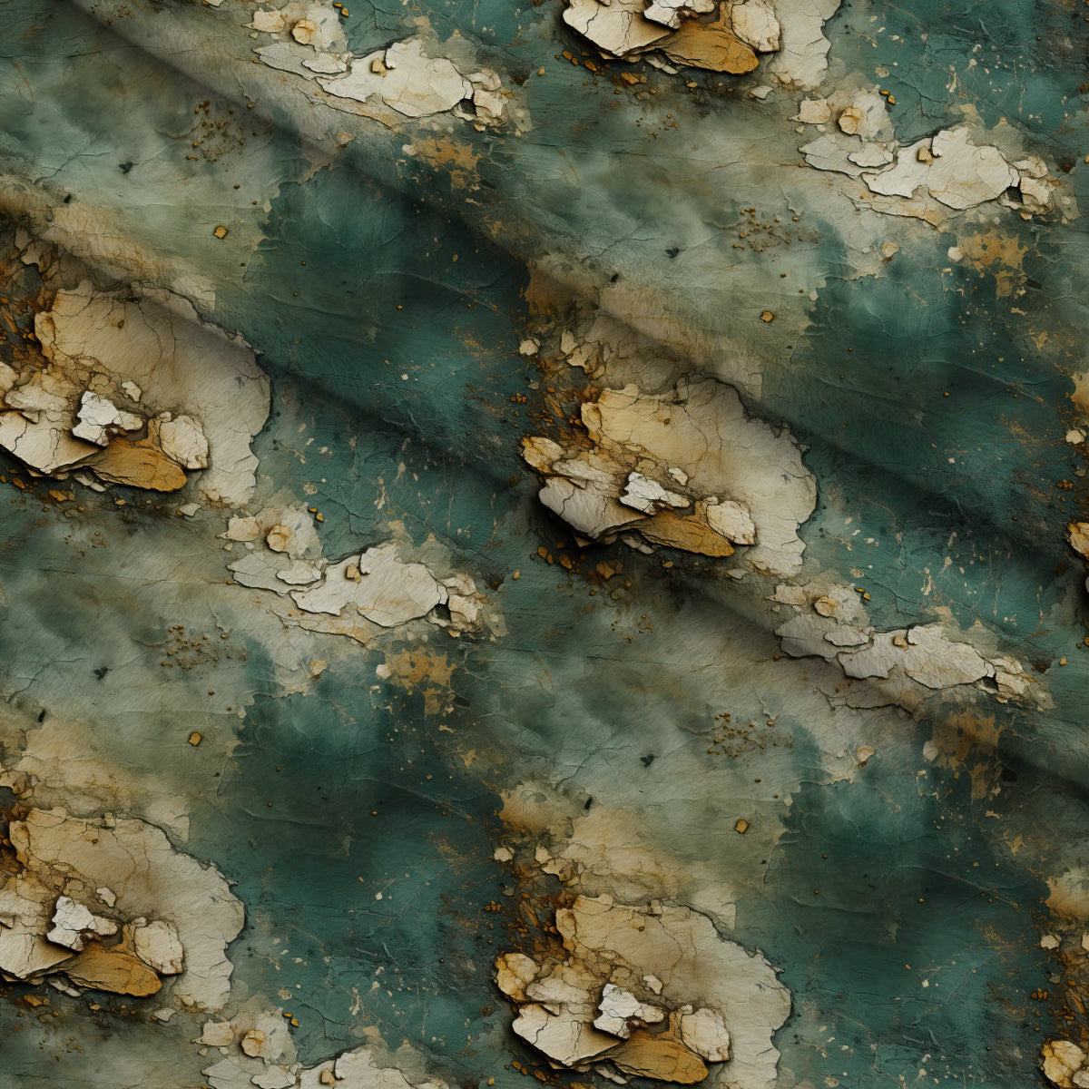 Gilded Lagoon Pattern 10 Fleece Fabric — fleece fabric folded close-up preview (mv-fleece-v1:lying)