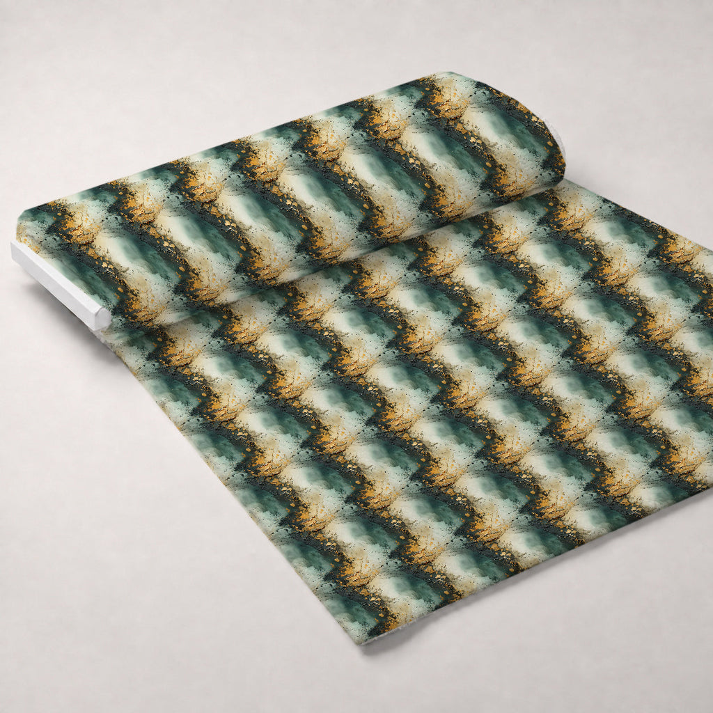 Gilded Lagoon Pattern 12 Fleece Fabric — fleece fabric unrolled bolt preview (mv-fleece-v1:bolt)