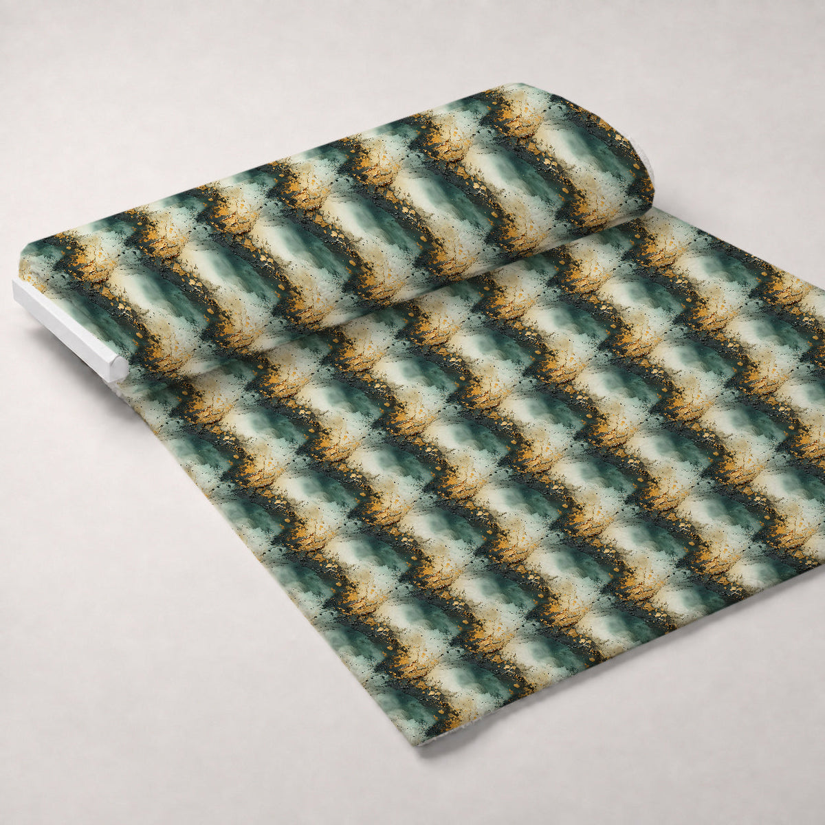 Gilded Lagoon Pattern 12 Fleece Fabric — fleece fabric unrolled bolt preview (mv-fleece-v1:bolt)