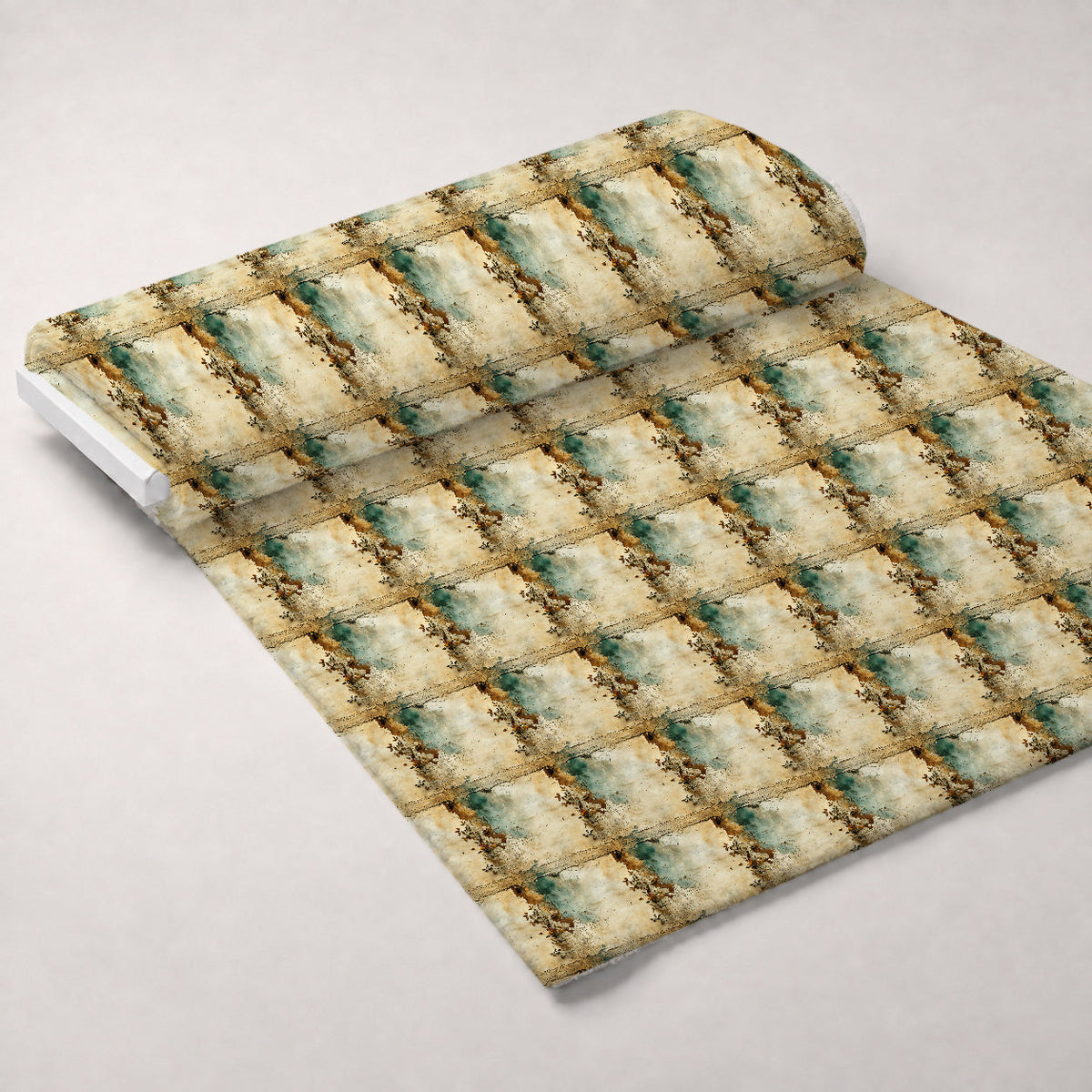 Gilded Lagoon Pattern 2 Fleece Fabric — fleece fabric unrolled bolt preview (mv-fleece-v1:bolt)