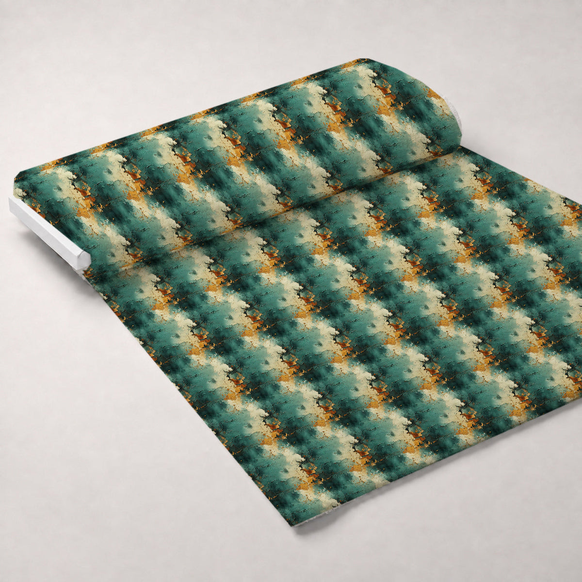 Gilded Lagoon Pattern 4 Fleece Fabric — fleece fabric unrolled bolt preview (mv-fleece-v1:bolt)