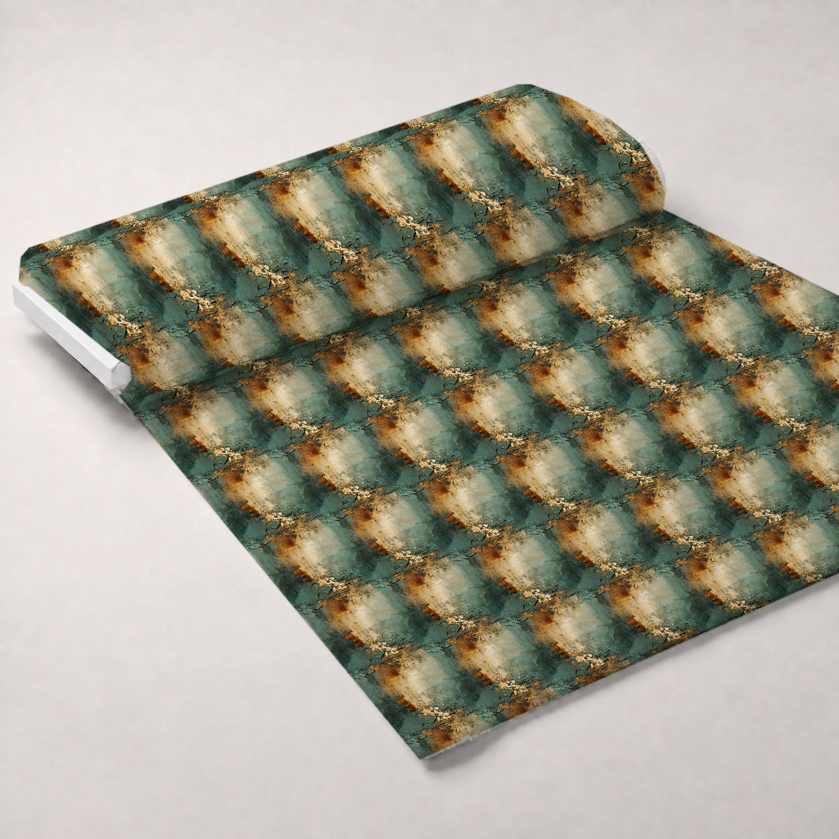 Gilded Lagoon Pattern 5 Fleece Fabric — fleece fabric unrolled bolt preview (mv-fleece-v1:bolt)