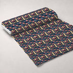 Gilded Liberty Pattern 16 Fleece Fabric — fleece fabric unrolled bolt preview (mv-fleece-v1:bolt)