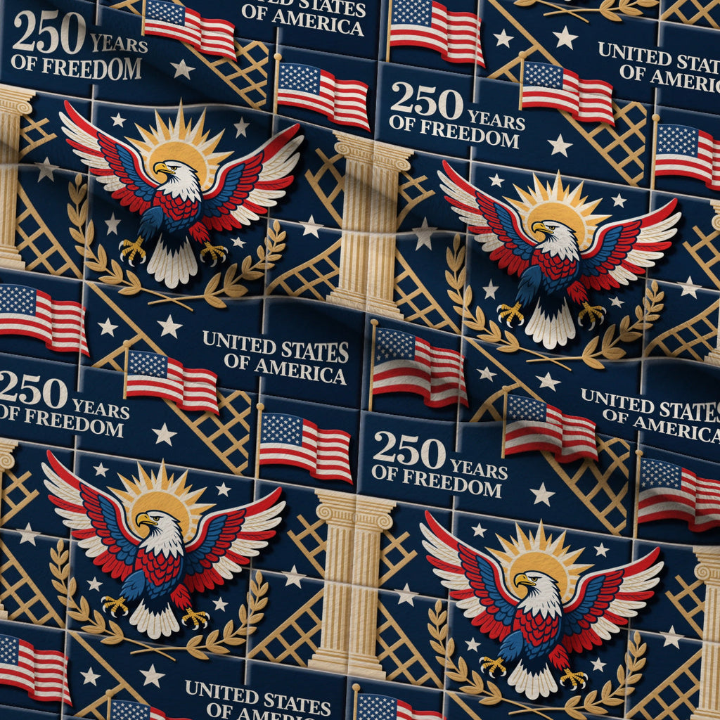 Gilded Liberty Pattern 16 Fleece Fabric — fleece fabric folded close-up preview (mv-fleece-v1:lying)
