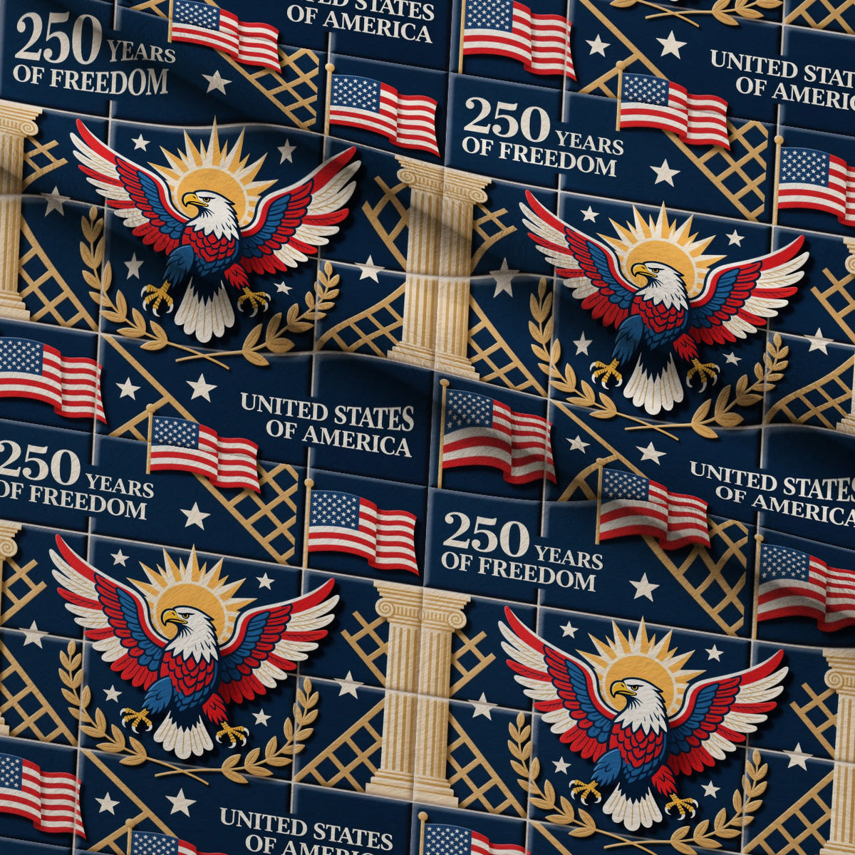Gilded Liberty Pattern 16 Fleece Fabric — fleece fabric folded close-up preview (mv-fleece-v1:lying)