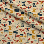 Gilded Liberty Pattern 30 Fleece Fabric — fleece fabric folded close-up preview (mv-fleece-v1:lying)