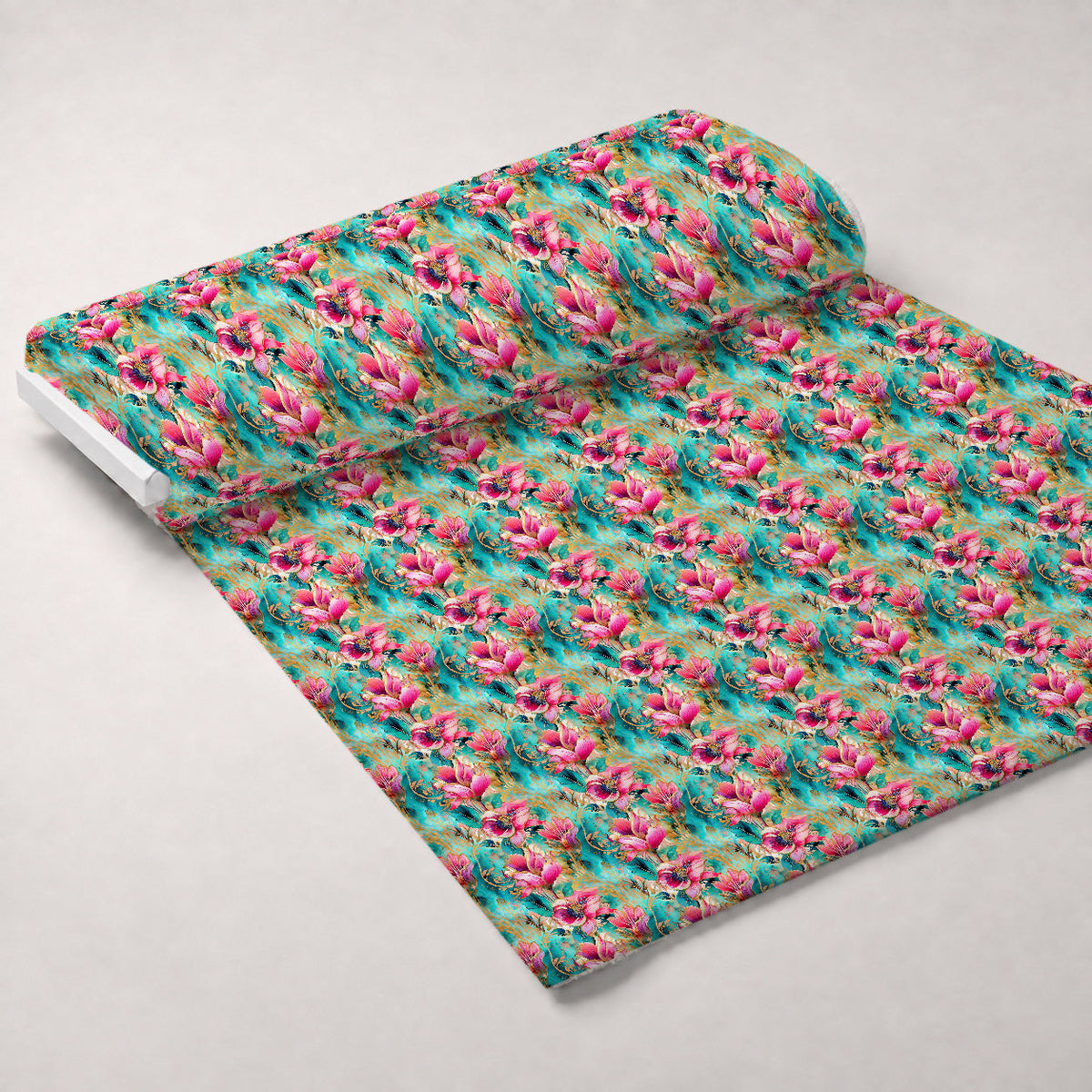 Gilded Menagerie Pattern 7 Fleece Fabric — fleece fabric unrolled bolt preview (mv-fleece-v1:bolt)