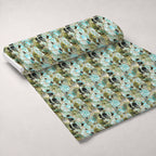 Gilded Mosaic Pattern 5 Fleece Fabric — fleece fabric unrolled bolt preview (mv-fleece-v1:bolt)
