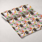 Gilded Mosaic Pattern 8 Fleece Fabric — fleece fabric unrolled bolt preview (mv-fleece-v1:bolt)