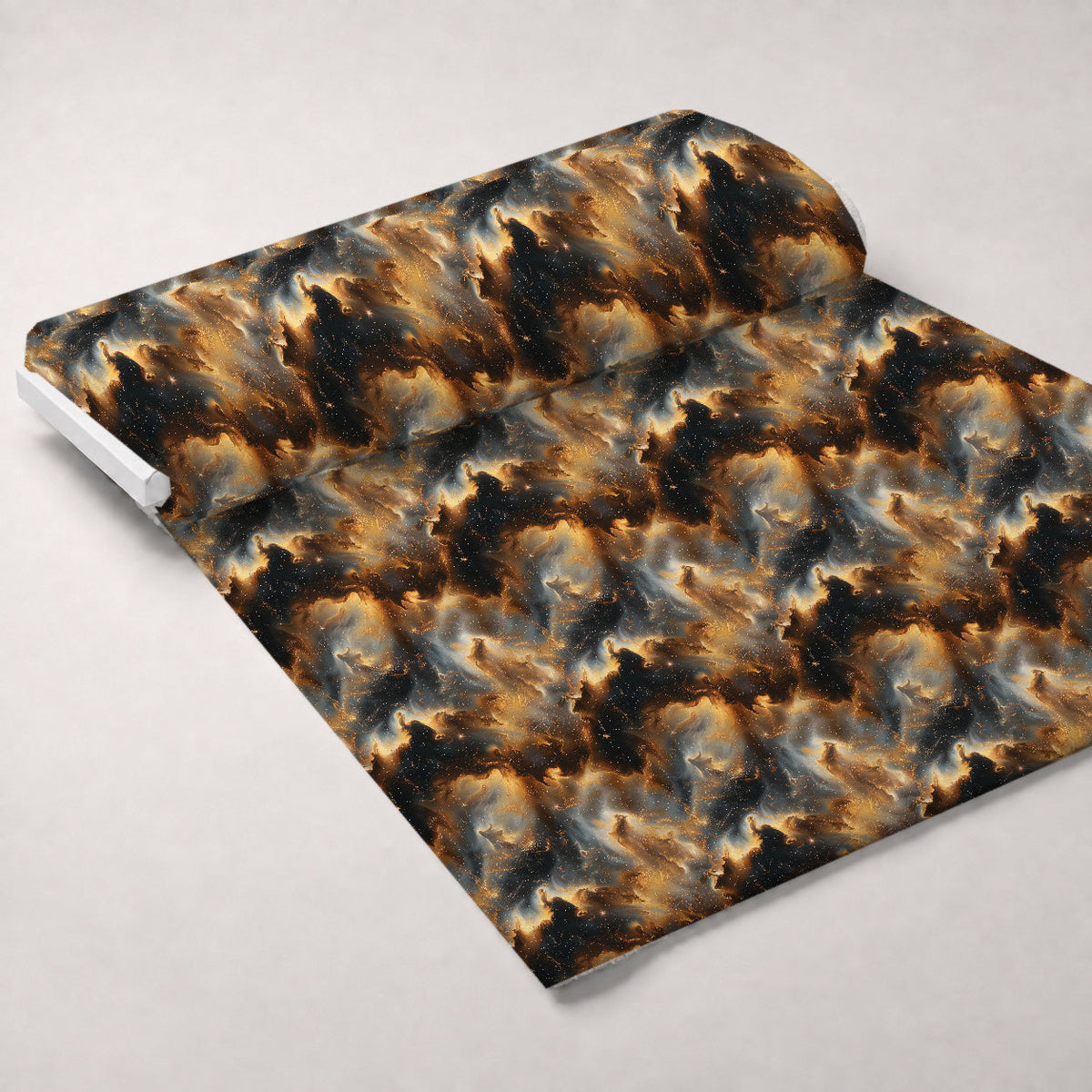 Gilded Nebula Pattern 2 Fleece Fabric — fleece fabric unrolled bolt preview (mv-fleece-v1:bolt)